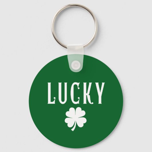 Porte-clés Lucky Four Leaf Clover St Patrick's  (Recto)