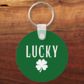Porte-clés Lucky Four Leaf Clover St Patrick's  (Recto)