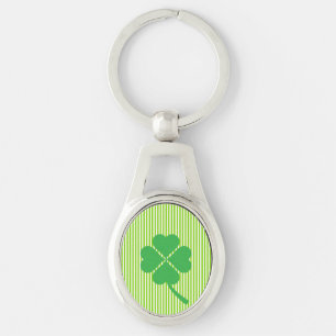 Porte-clés Lucky Four Leaf Shamrock Design-87906