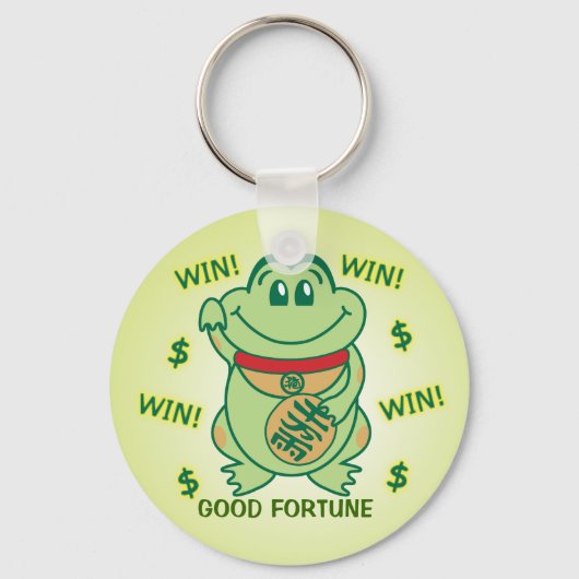 Porte-clés Lucky Frog Win ! (Recto)