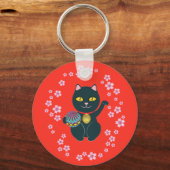 Porte-clés Lucky Japonais Beckoning Chat Porte - clé (Recto)