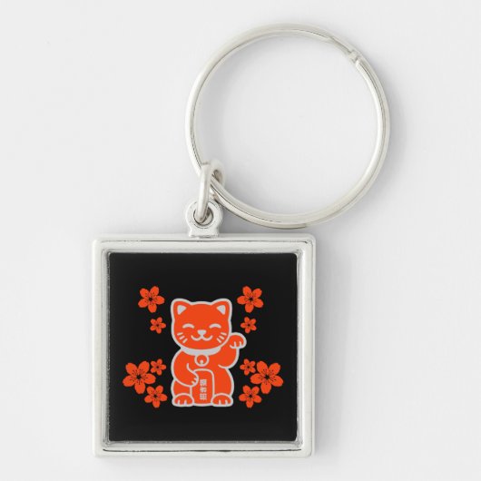 Porte-clés Lucky Japonais Maneki-neko (Devant)