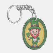 Porte-clés Lucky Leprechaun et Trèfle (Devant gauche)
