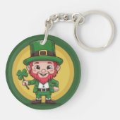 Porte-clés Lucky Leprechaun et Trèfle (Dos)