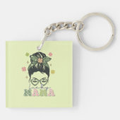 Porte-clés Lucky Mama - Messy Bun - Clover St. Patrick (Dos)