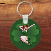 Porte-clés Lucky Porte - clé 4 feuille Clover Porte - clé Luc (Recto)