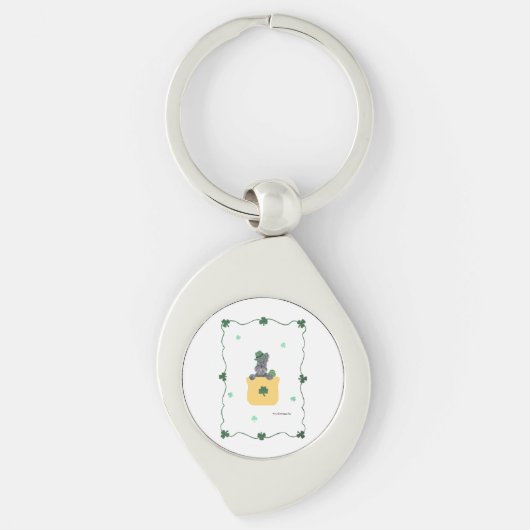 Porte-clés Lucky Shamrock Scottie (Devant)