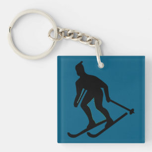 Porte-clés Ludlow, VT Ski Bum (Green Mountain Vermont Skiing)