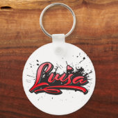 Porte-clés Luisa red Heart Graffiti (Recto)