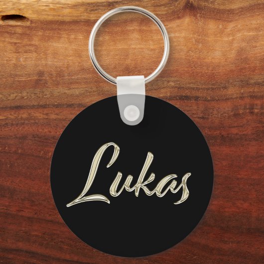 Porte-clés Lukas Whitegold Button (Recto)