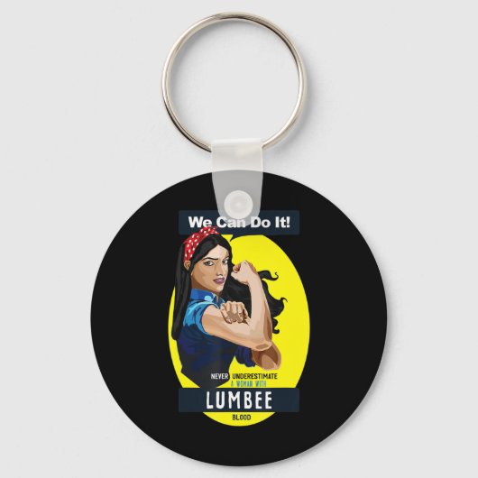 Porte-clés Lumbee Une Indienne Amérindienne N'A Jamais Soumis (Recto)