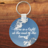 Porte-clés Lumière à la fin de la citation Inspirationnelle d (Recto)