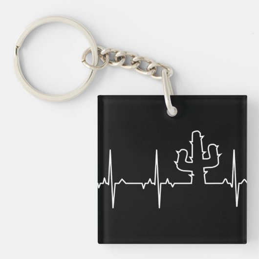 Porte-clés Lumière de cactus d'ECG (Devant)