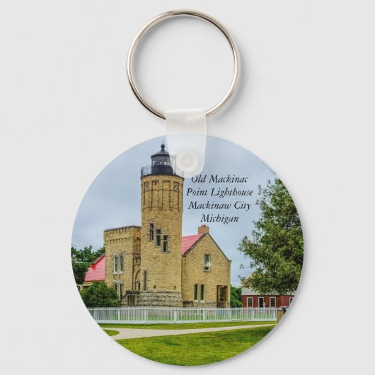 Porte-clés Lumière de la pointe Mackinac (Recto)