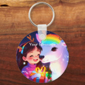 Porte-clés Lumière de Noël enchantée (Recto)