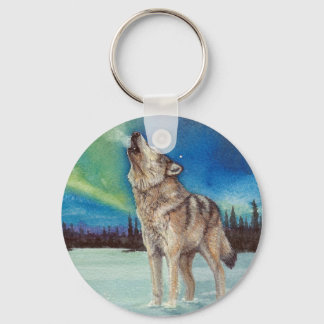 Porte-clés Lumières dansantes hurlant loup porte - clé