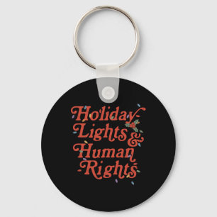 Porte-clés Lumières De Fête Et Droits De L'Homme Noël Drôle F