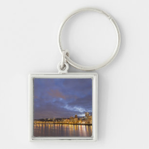 Porte-clés Lumières de la ville reflétées dans la rivière