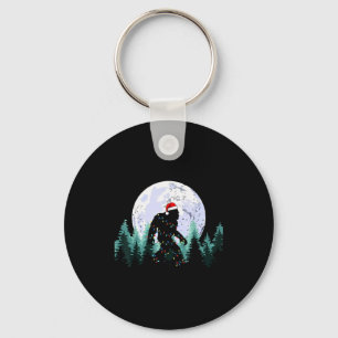 Porte-clés Lumières de Noël Bigfoot Sasquatch Arbre Drôle de