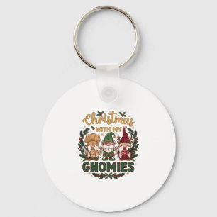 Porte-clés Lumières de Noël en forme de canne à bonbon Gnomie