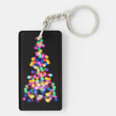 Porte-clés Lumières de Noël floues (Dos)