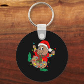 Porte-clés Lumières de Noël Gus de Père Noël (Recto)