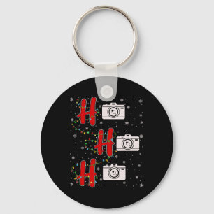 Porte-clés Lumières de Noël Ho Ho Ho Photographie Drôle de No