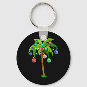 Porte-clés Lumières de Noël Palm Tree Fun Hawaii Beach Tropic