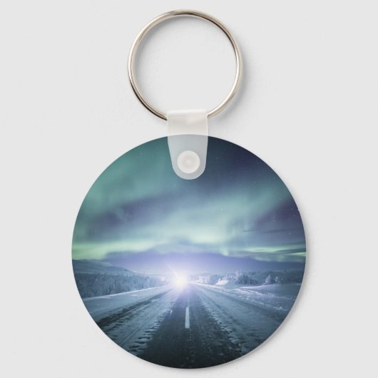 Porte-clés Lumières du Nord Finlande (Recto)