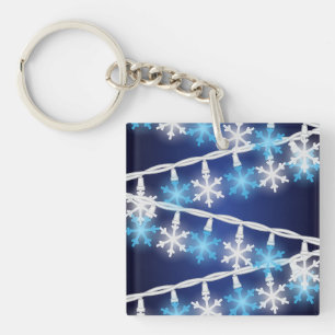 Porte-clés Lumières en forme de flocon de neige