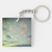 Porte-clés Luminosité aux nuages roses (Dos)