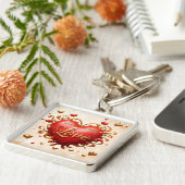 Porte-clés "Luminosité du coeur doré" (Côté)