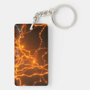 Porte-clés Luminosité neurale : Voies électriques de la lumiè