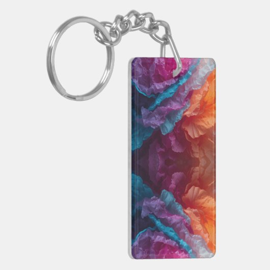 Porte-clés Luminous Abstract Tissue Paper Layers (Devant gauche)