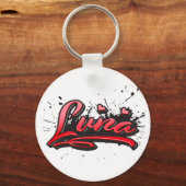 Porte-clés Luna red Heart Graffiti (Recto)