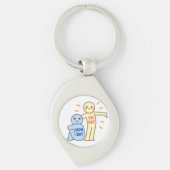 Porte-clés Lundi Blues vs Vendredi Vibes - Comic Mood Doodles (Devant)