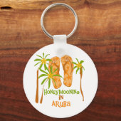 Porte-clés Lune de miel en Aruba (Recto)
