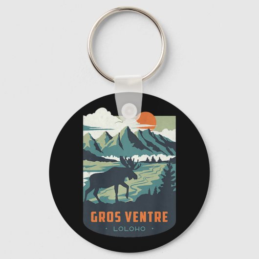 Porte-clés Lune de miel longue LOLOHO Gros Ventre Wilderness (Recto)