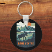 Porte-clés Lune de miel longue LOLOHO Gros Ventre Wilderness (Recto)