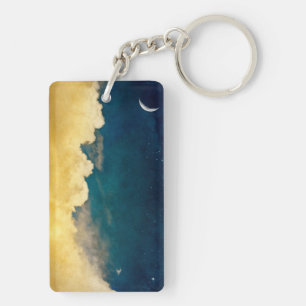 Porte-clés Lune et Cloudscape