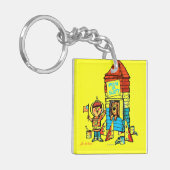 Porte-clés Lune ou buste ! (Devant gauche)