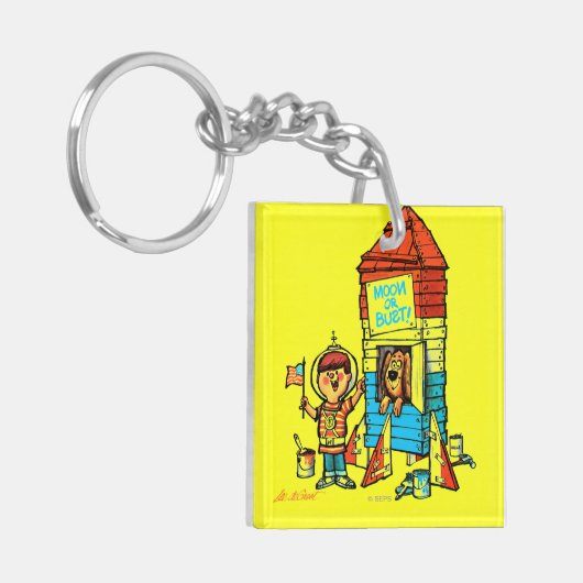 Porte-clés Lune ou buste ! (Devant gauche)