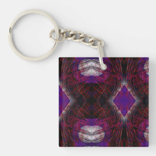 Porte-clés Lune rouge apocalyptique