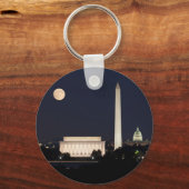 Porte-clés Lune sur Washington DC (Recto)