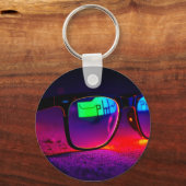 Porte-clés Lunettes Colorées (Recto)