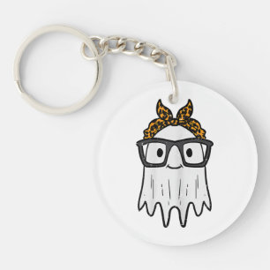 Porte-clés Lunettes de fantôme d'Halloween mignonnes