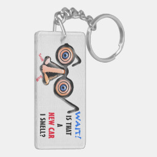 Porte-clés Lunettes de nez Crazy Eyes Odeurs Nouvelle voiture