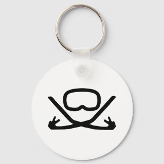 Porte-clés lunettes de plongée et tuba
