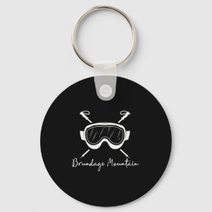 Porte-clés lunettes de ski montagne Brundage idaho skieur