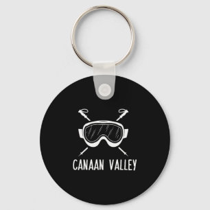 Porte-clés Lunettes de ski pour skieur de la vallée de Canaan